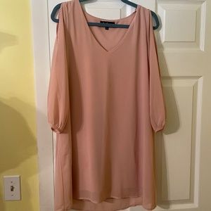 Lulus Long Sleeve Flowy Mini Dress